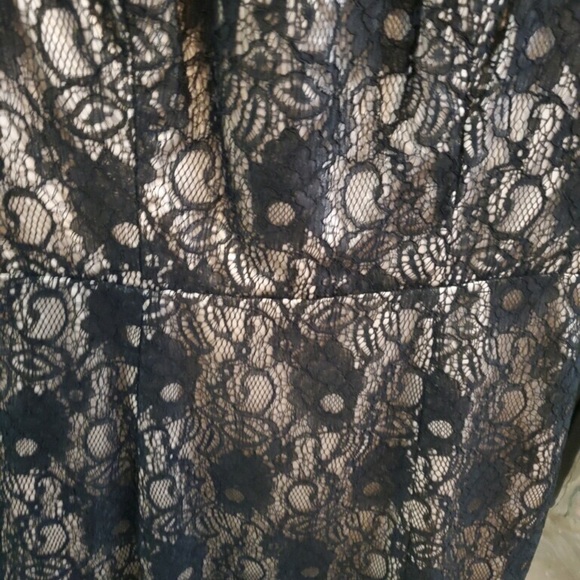 Laundry by Sheli Segal black lace dress STUNNING 8 - Picture 6 of 7